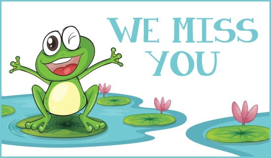 We Miss You ecard, online card