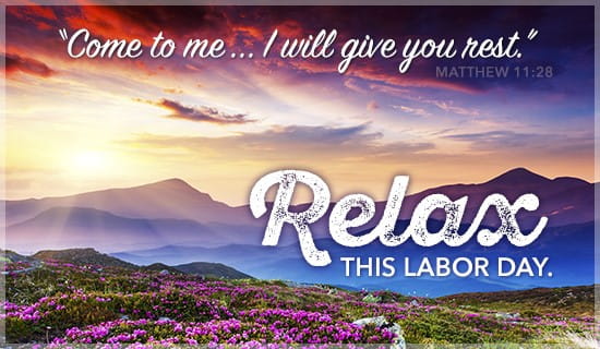 Relax this Labor Day ecard, online card