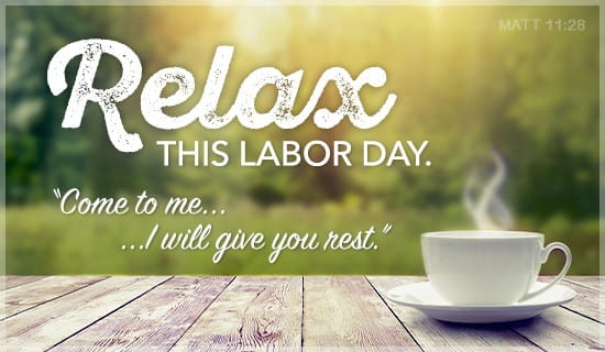 Relax this Labor Day ecard, online card