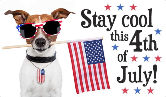 Stay Cool July 4th ecard, online card