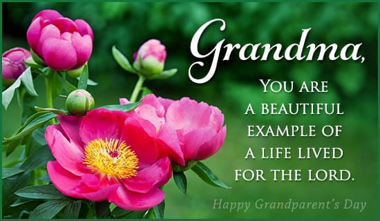 Grandma - Godly Example ecard, online card
