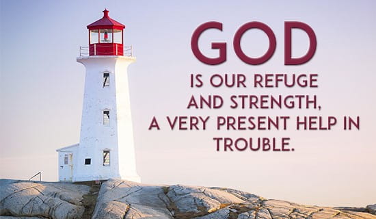 God is my refuge! ecard, online card