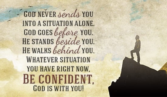 GOD IS WITH YOU! ecard, online card