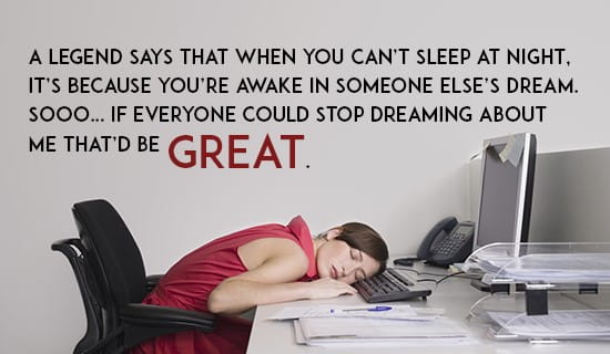 I just want some sleep :P ecard, online card