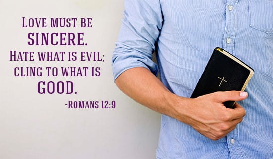 Romans 12:9 ecard, online card