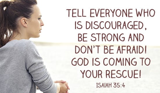 Isaiah 35:4 ecard, online card