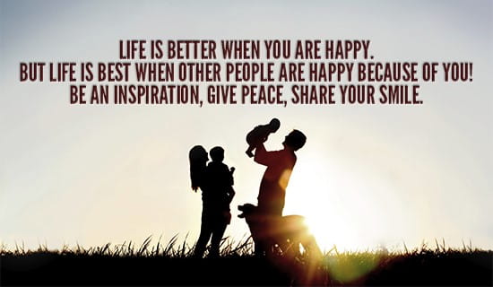 Happiness makes life so much better! ecard, online card