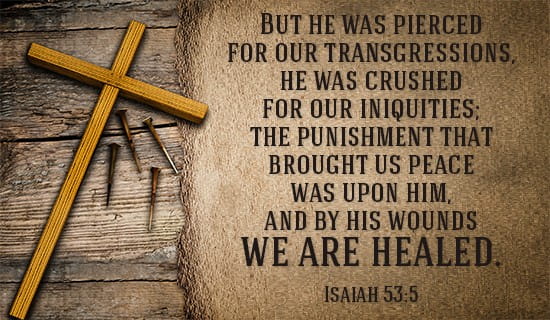 Isaiah 53:5 ecard, online card