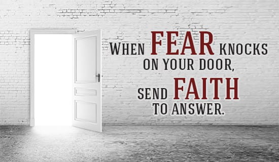 Fear may knock, but how will YOU answer it? ecard, online card