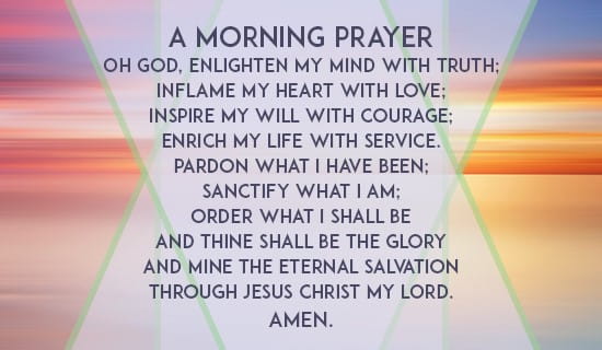 A Morning Prayer ecard, online card