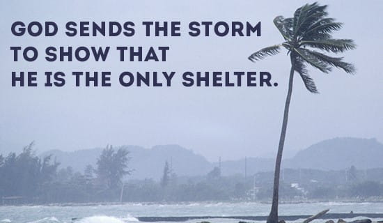 God is my Shelter eCard - Free Facebook Greeting Cards Online