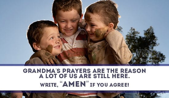 Grandma's Prayers ecard, online card