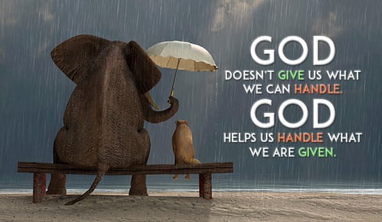 God will always be there for you! ecard, online card