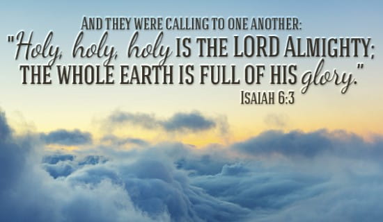 Isaiah 6:3 ecard, online card