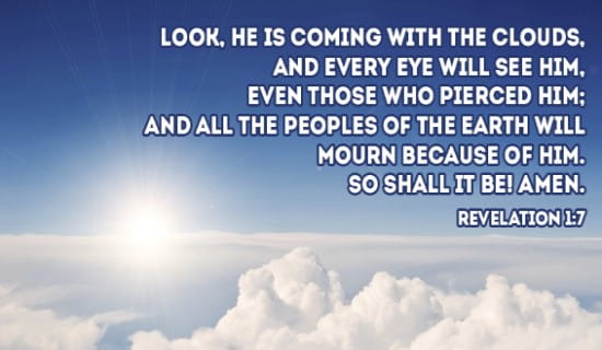 Revelation 1:7 ecard, online card