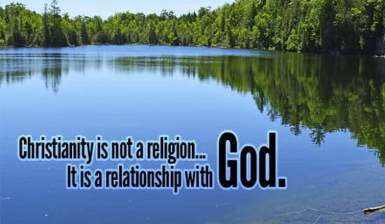 Our religion is really our relationship with GOD! ecard, online card