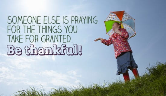 What are you thankful for? ecard, online card