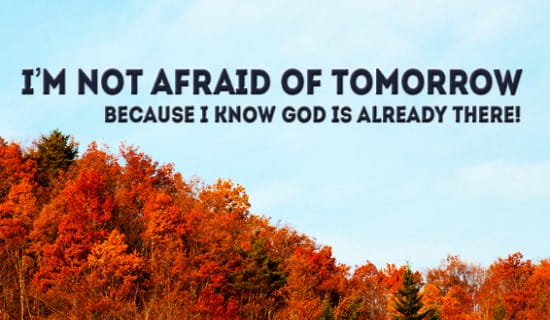 What do you think God has in store for you tomorrow? ecard, online card