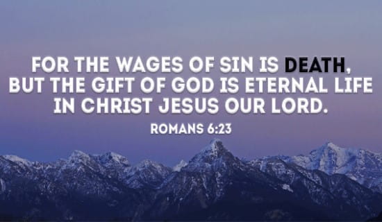 Romans 6:23 ecard, online card