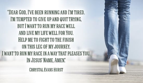 I've been running, but I want to run my race well, Help me! ecard, online card