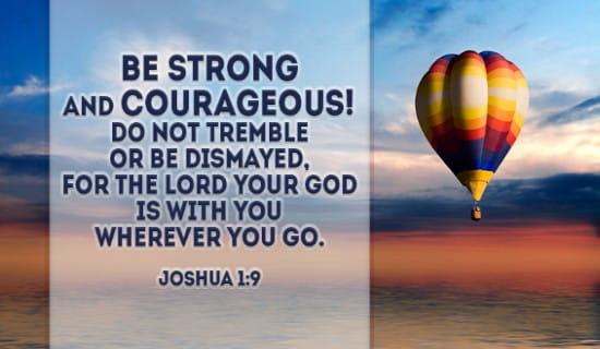 Joshua 1:9 ecard, online card