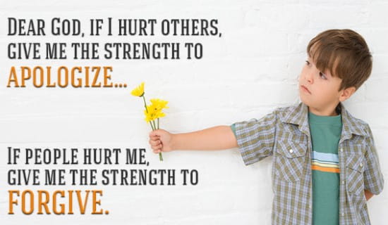 Give me the strength to apologize and forgive ecard, online card