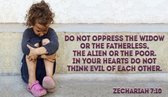 Zechariah 7:10 ecard, online card