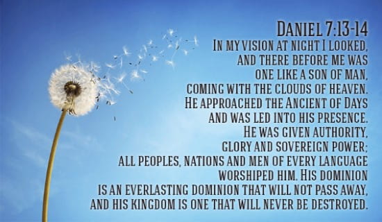 Daniel 7:13-14 ecard, online card