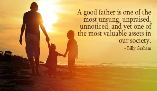 Good Father - Billy Graham ecard, online card