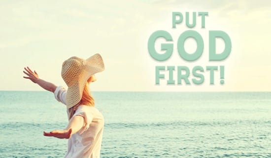 Put God First ecard, online card