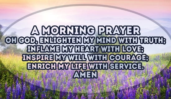 Morning Prayer for Truth ecard, online card