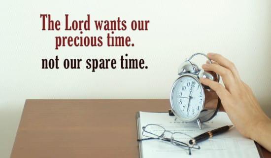 The Lord wants your Precious Time ecard, online card