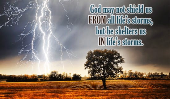Shelter in Life's Storms ecard, online card