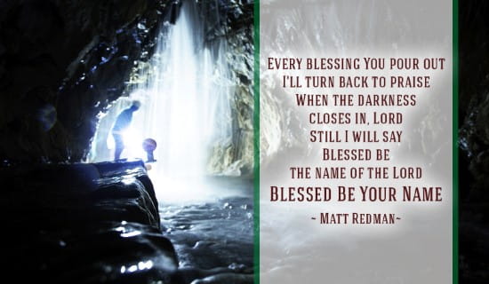 Blessed Be Your Name ecard, online card
