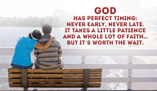 God Has Perfect Timing ecard, online card