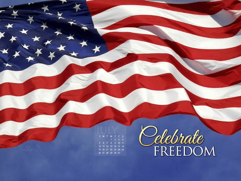 July 2015 - Celebrate Freedom mobile phone wallpaper