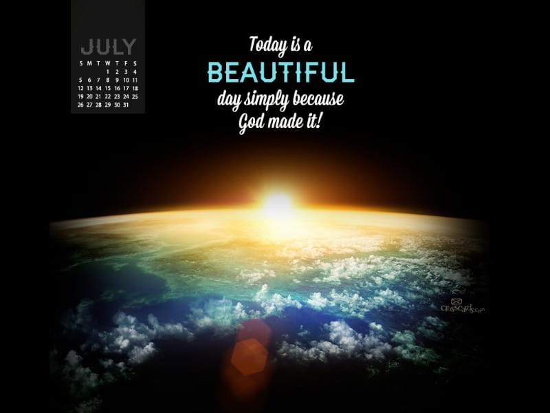 July 2015 - Beautiful Day mobile phone wallpaper