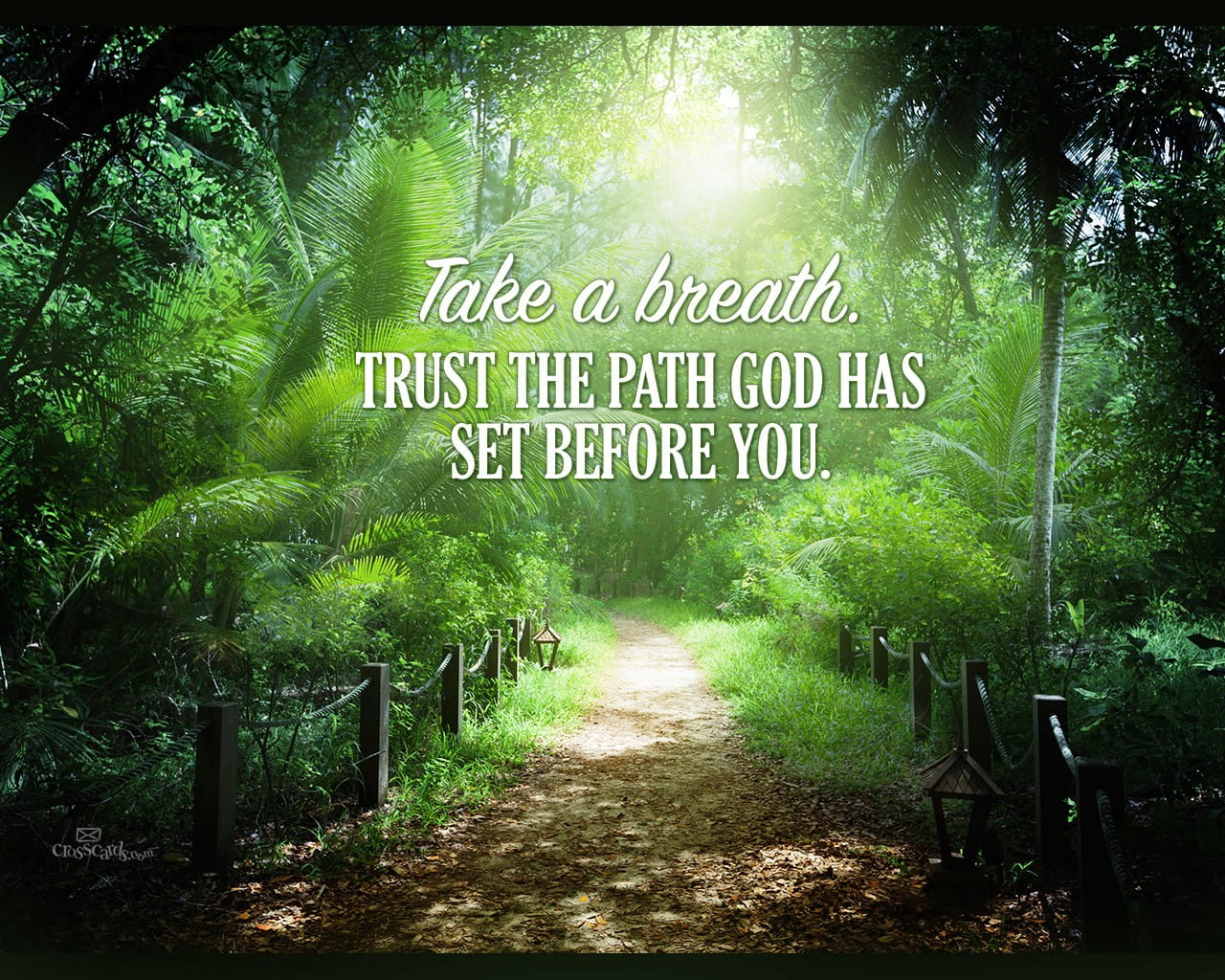 Trust God's Path Desktop Wallpaper - Free Backgrounds