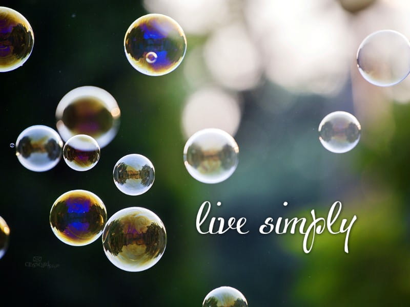 Live Simply mobile phone wallpaper
