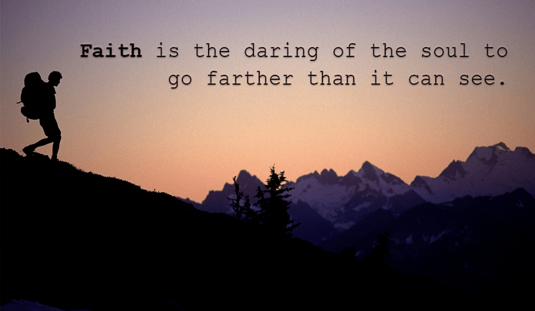 Faith is the Daring of the Soul ecard, online card