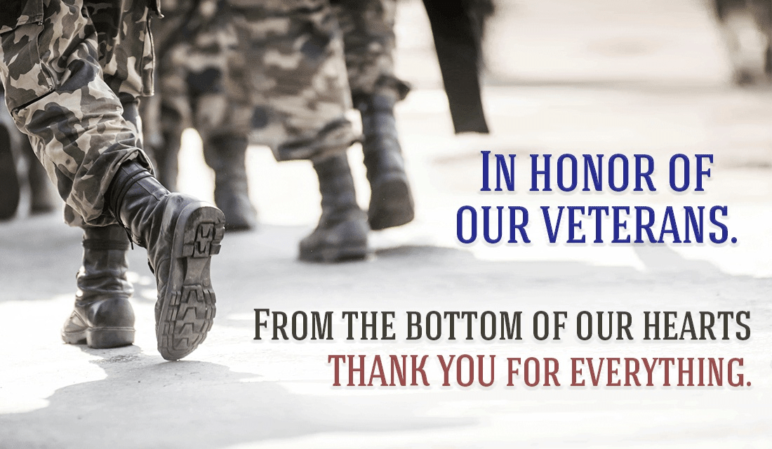 Let's honor our veterans, not just today, but every day. ecard, online card