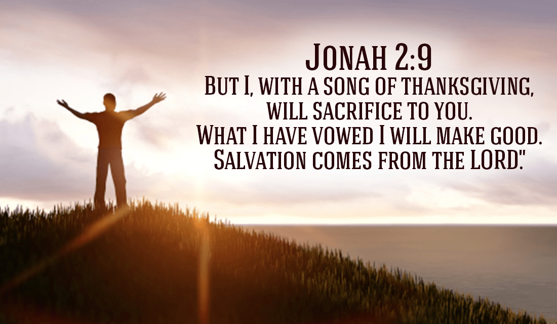 God ALWAYS keeps his promises -Jonah 2:9 ecard, online card