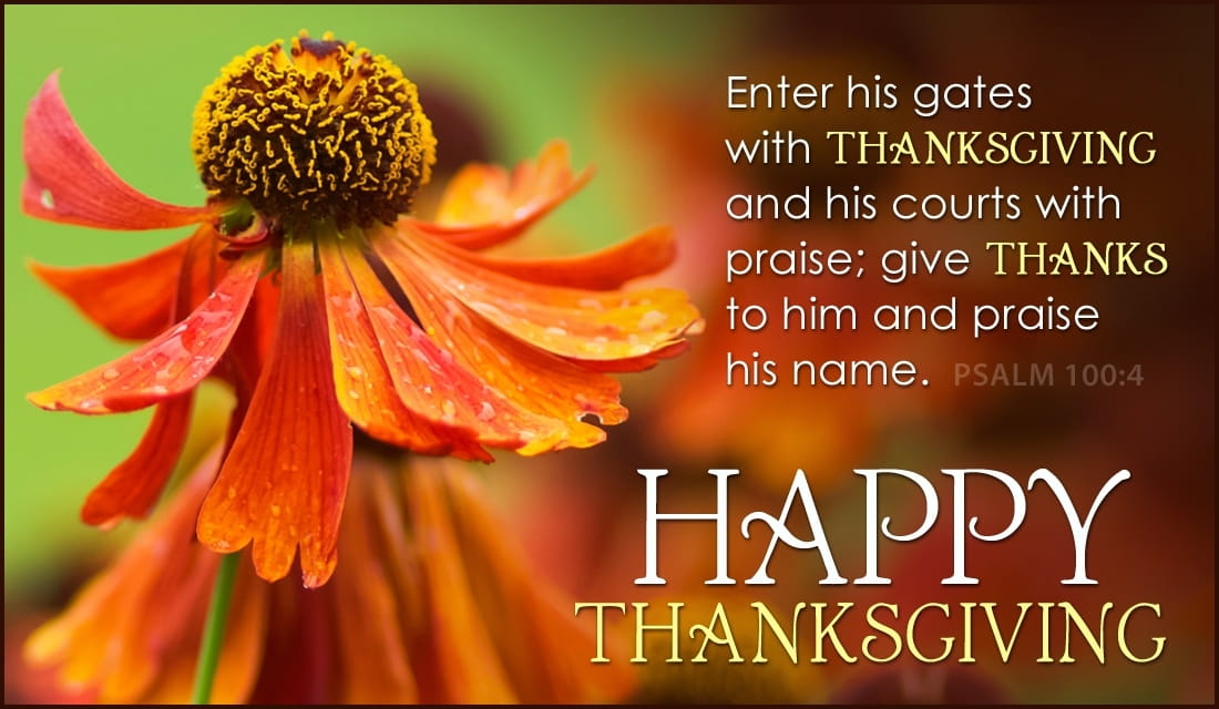 Psalm 1004 eCard Free Thanksgiving Cards Online