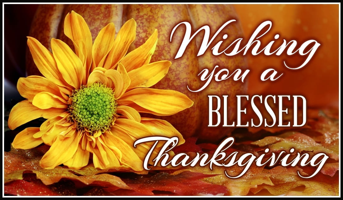 Blessed Thanksgiving ecard, online card