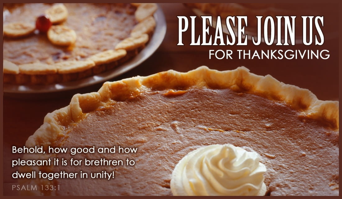 Thanksgiving Invite ecard, online card