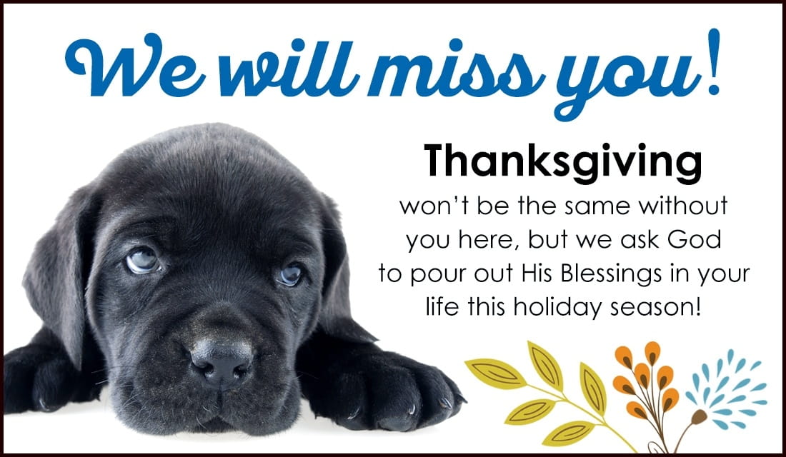 We Will Miss You! ecard, online card
