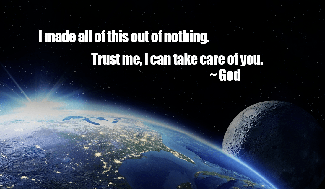 God intricately placed every atom in our universe! Write AMEN if he can take care of you! ecard, online card