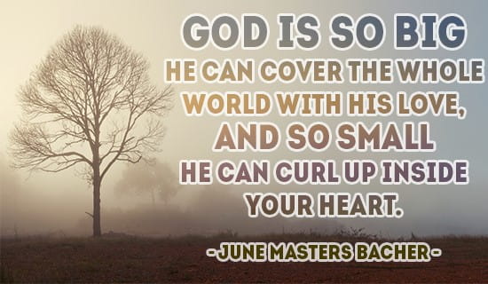 God covers the WHOLE WORLD with His Love ecard, online card