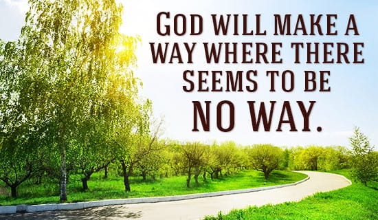 God WILL make a way! ecard, online card