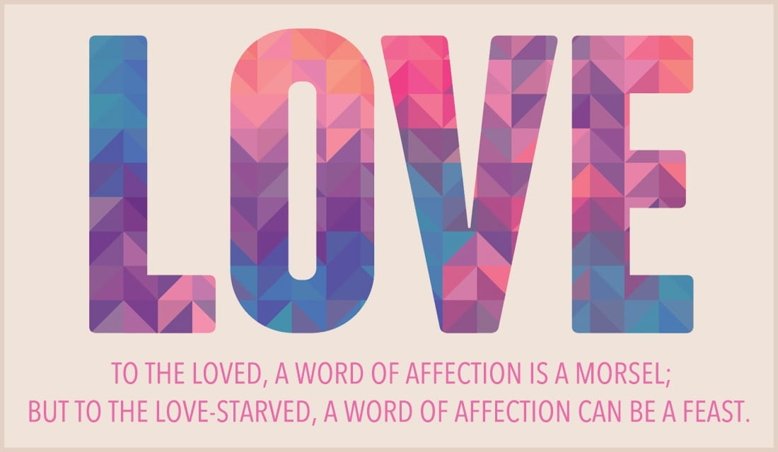 Love - Word of Affection ecard, online card